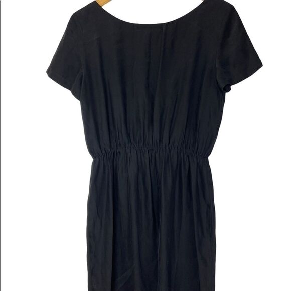 AMANDA UPRICHARD- Black Silk Cut Out Chest Dress - Picture 8 of 9